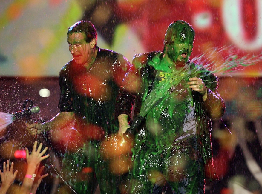 Robin Williams, Jack Black, 2006, Kids Choice Awards, Show, Slime